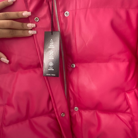 Love Tree Pink Puffer Jacket - Picture 4 of 8